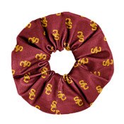 USC Trojans League Cardinal SC Interlock All Over Spirit Scrunchie